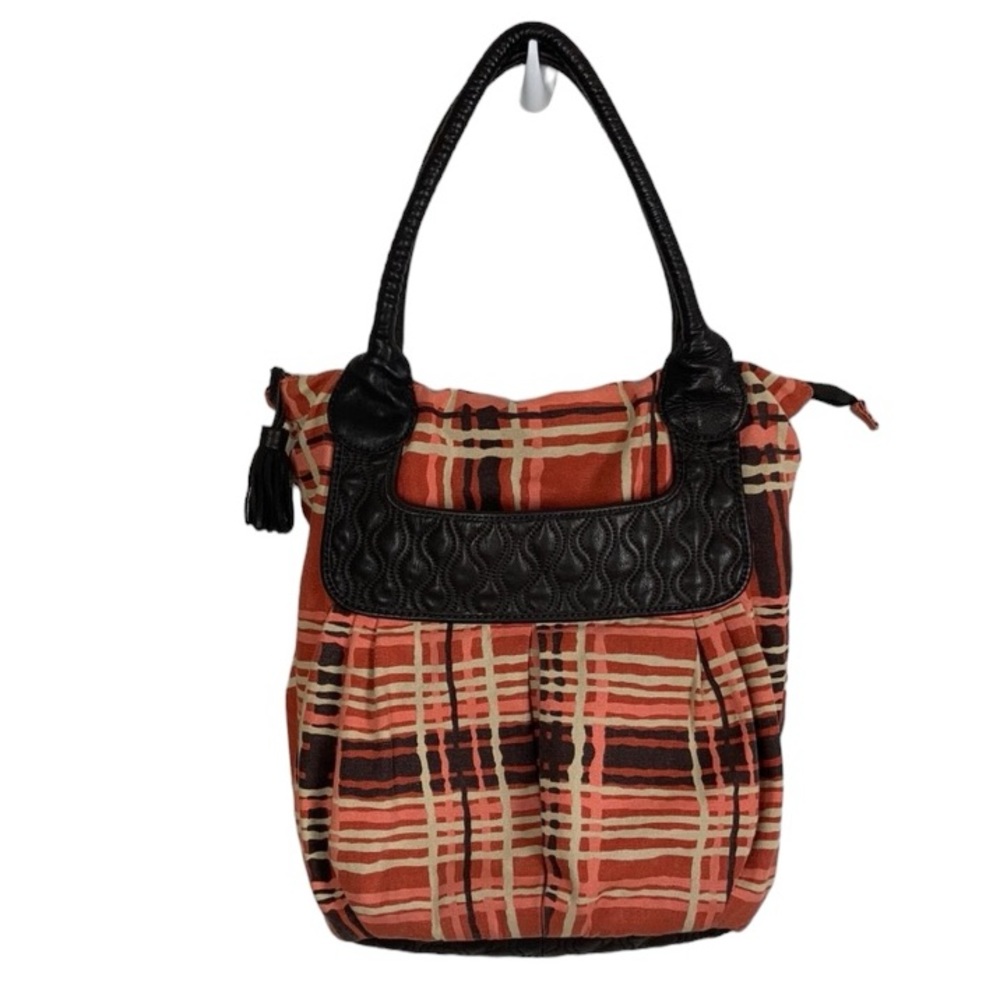 Lucky Penny Plaid Tote Bag
